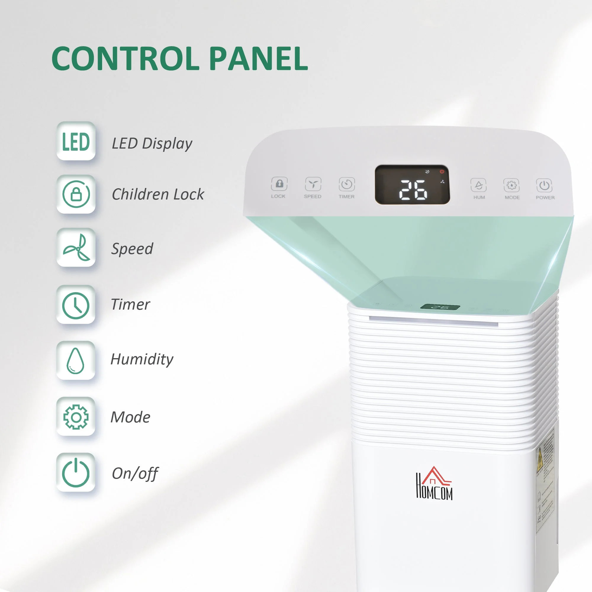 12L/Day 2000ML Portable Electric Quiet Dehumidifier for Home Laundry Room - Image 4