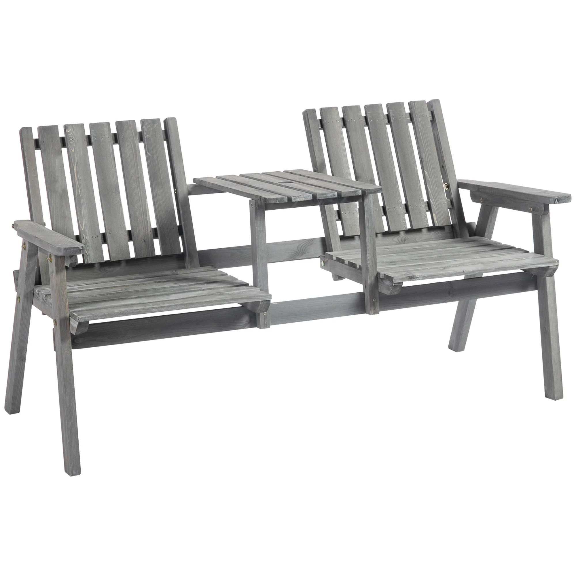 2 Seater Garden Bench Antique Loveseat for Yard