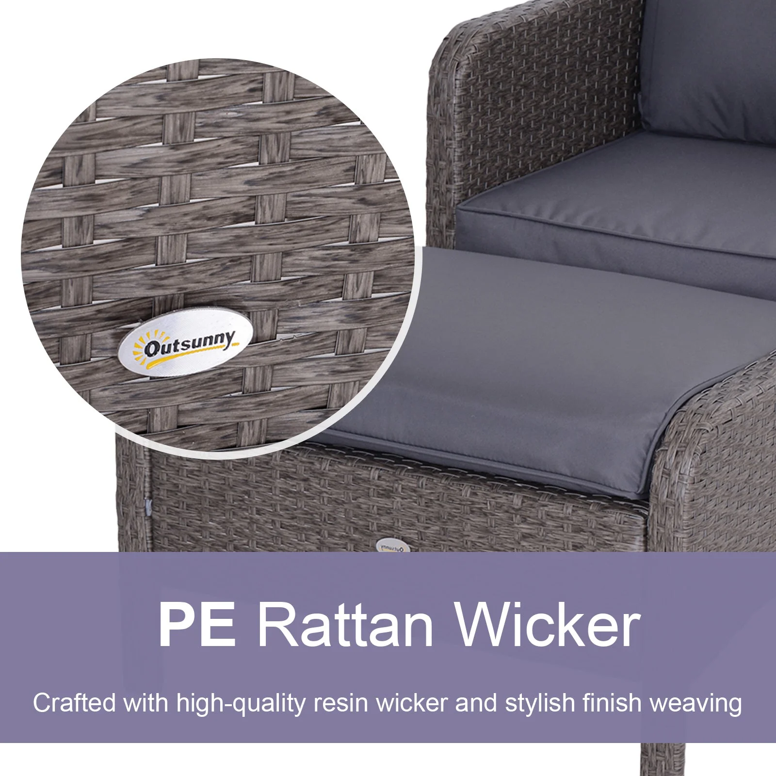 2 Seater Rattan Furniture Set - Image 6