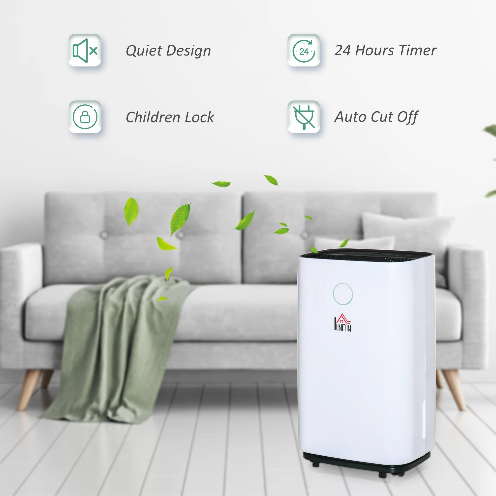 20L/Day 4L Portable Quiet Dehumidifier Home Laundry - Image 6