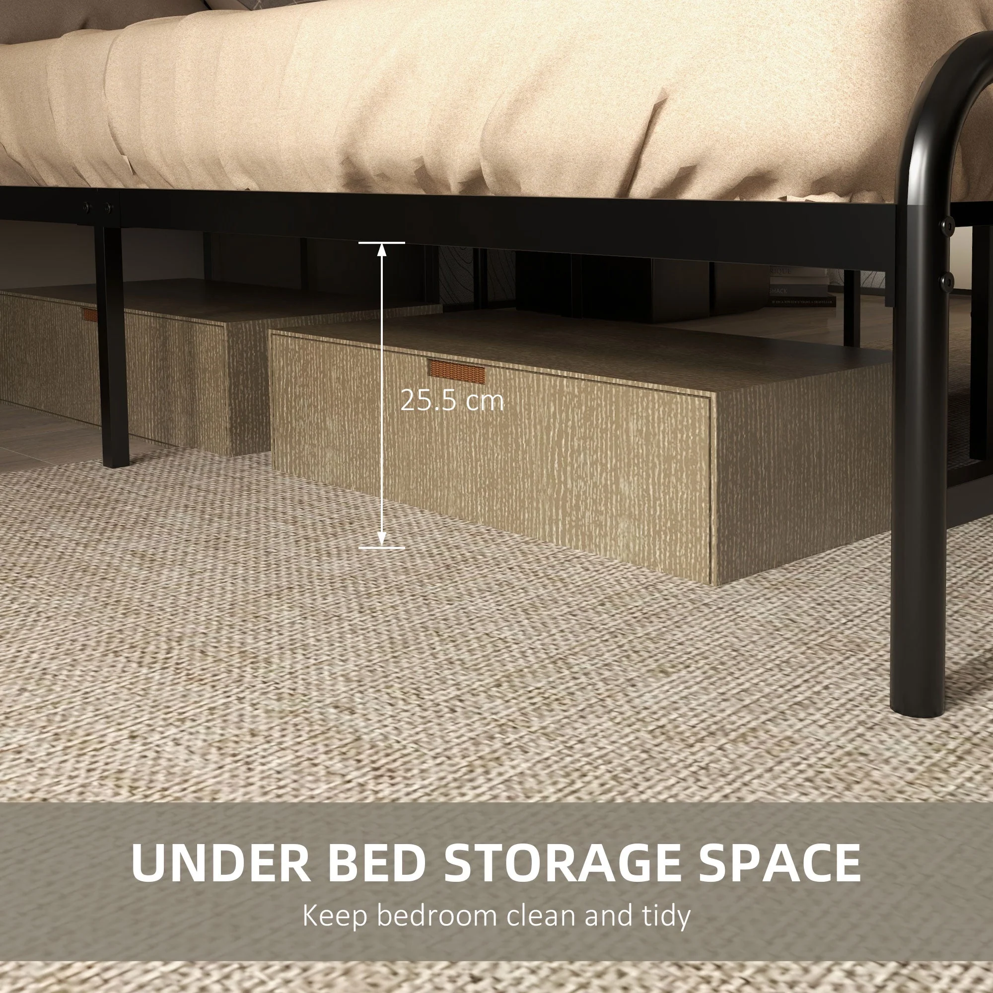 31cm King Size Bed Frame - Image 4