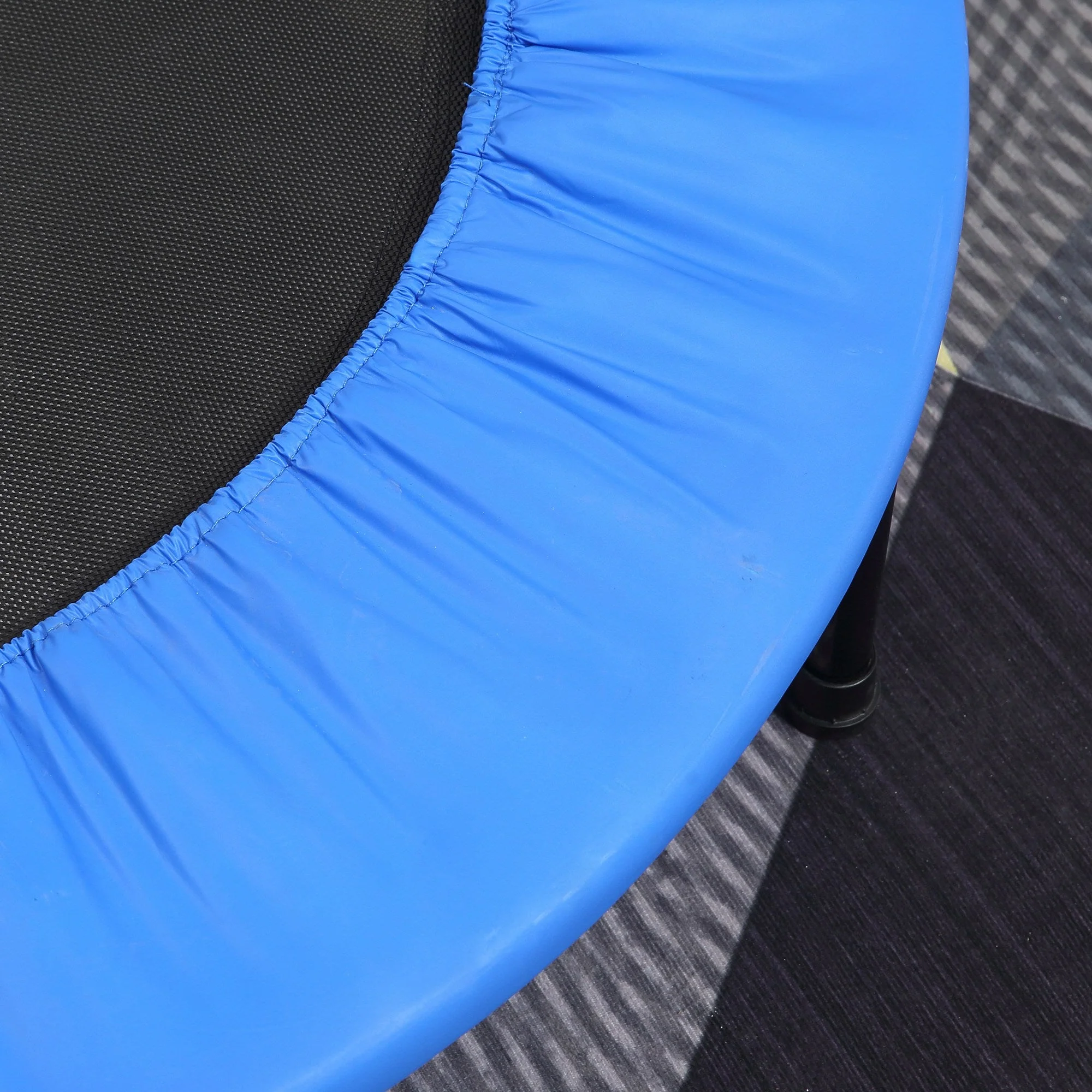 96cm Mini Fitness Trampoline Home Gym Yoga Exercise Rebounder Indoor Outdoor Jumper w/ Safety Pad - Image 8