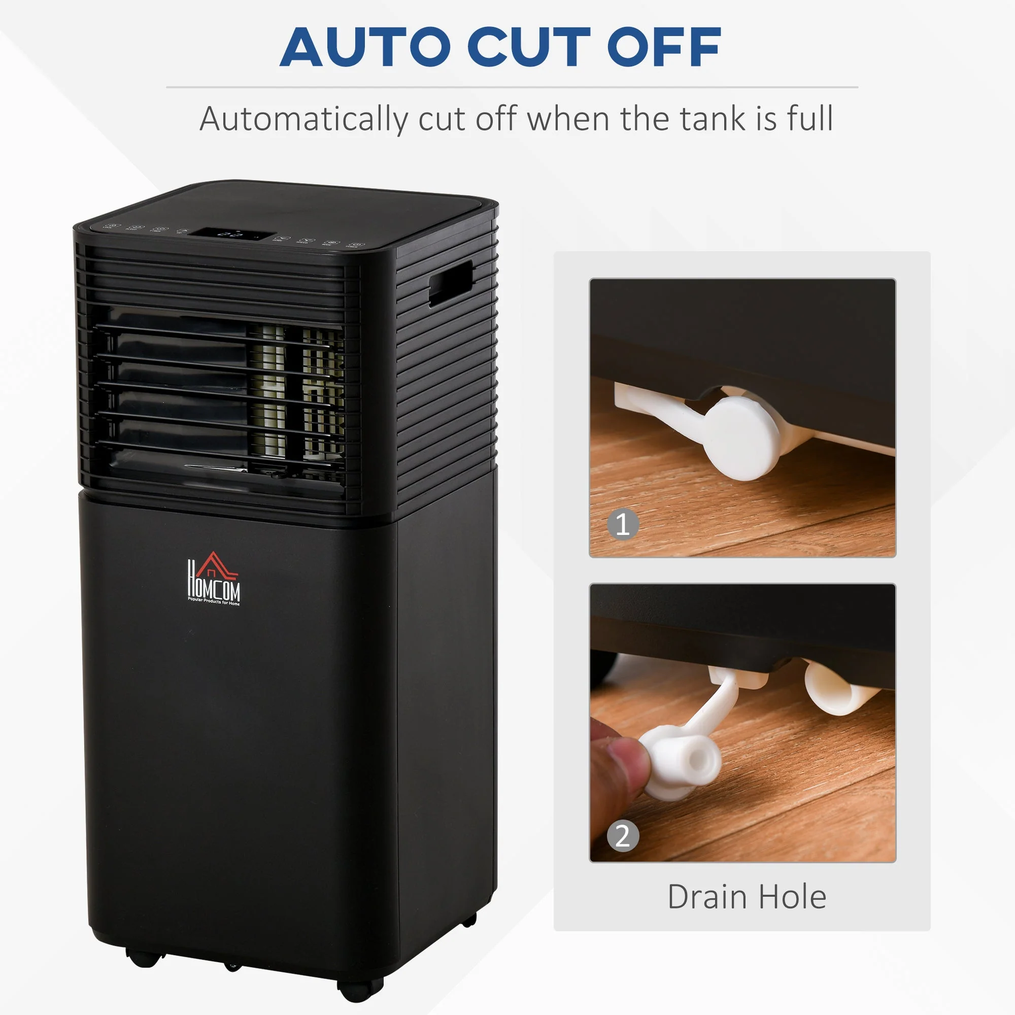 A Rated 8,000 BTU 4-In-1 Portable Dehumindifier With Remote & 24 Hour Timer - Image 6