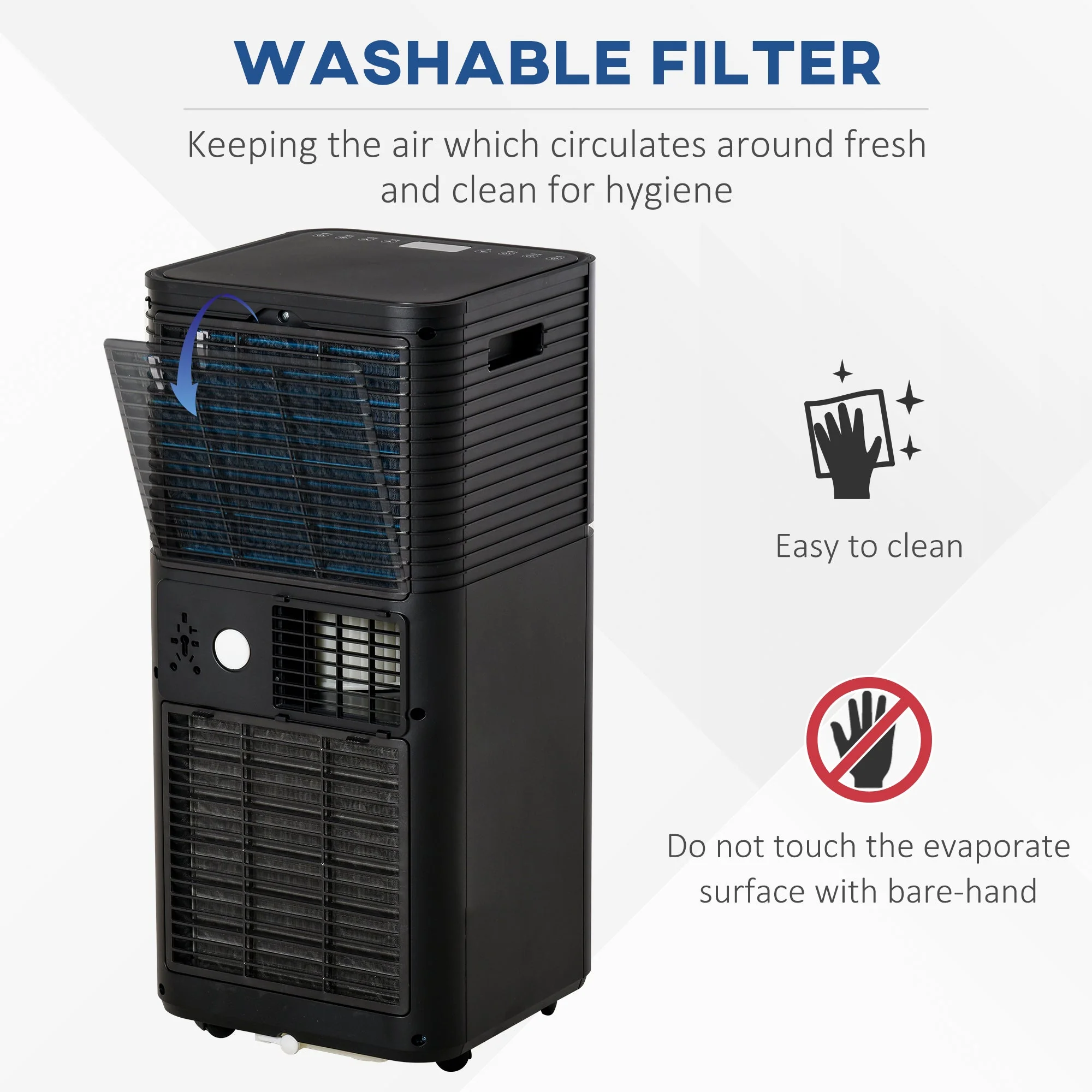 A Rated 8,000 BTU 4-In-1 Portable Dehumindifier With Remote & 24 Hour Timer - Image 7