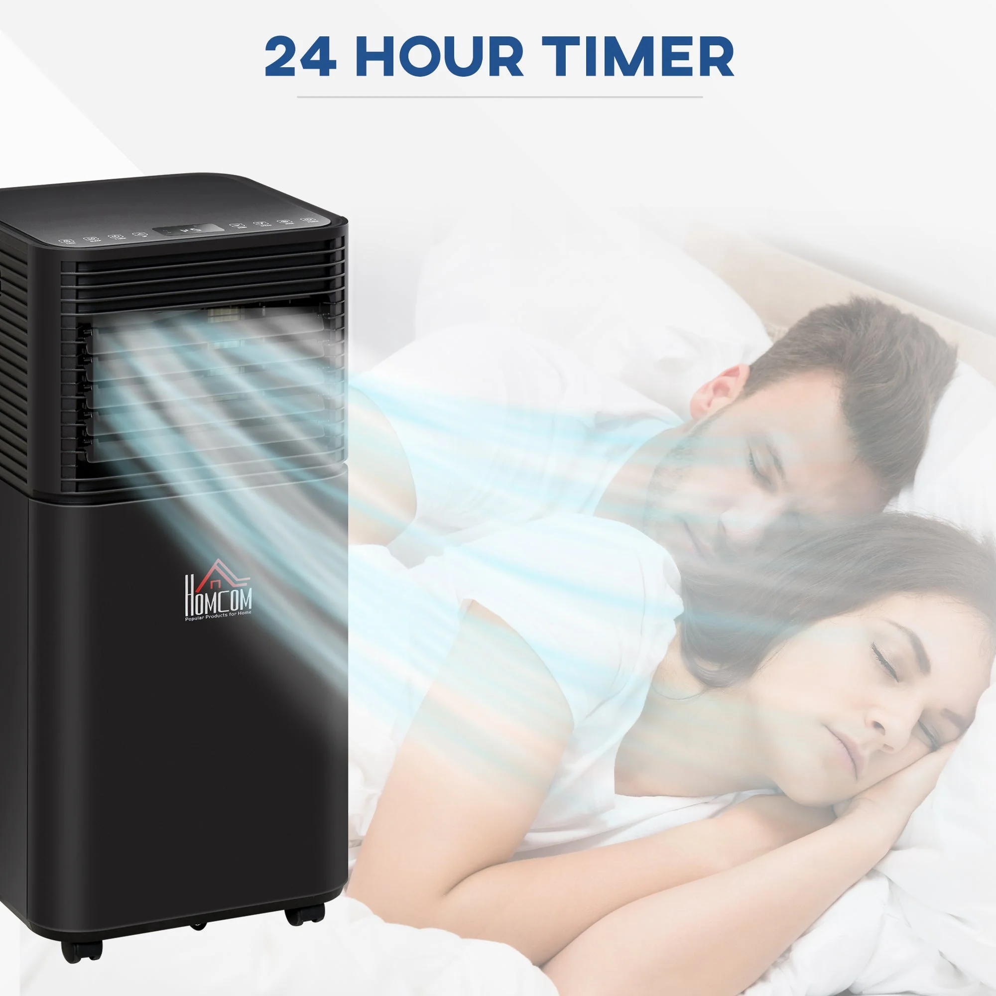 A Rated 8,000 BTU 4-In-1 Portable Dehumindifier With Remote & 24 Hour Timer - Image 9