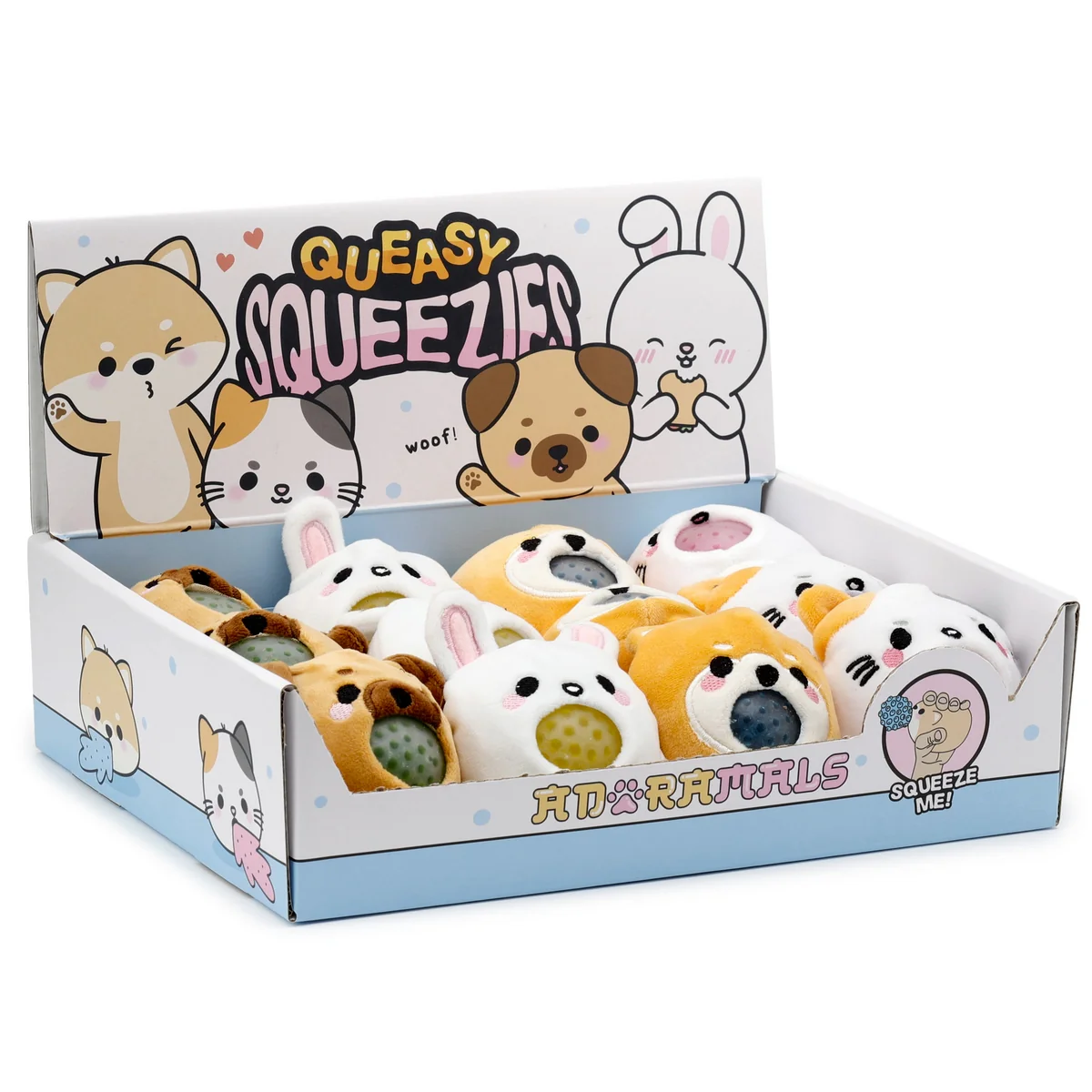 Adoramals Queasy Squeezies Pets Plush Toy - Assorted