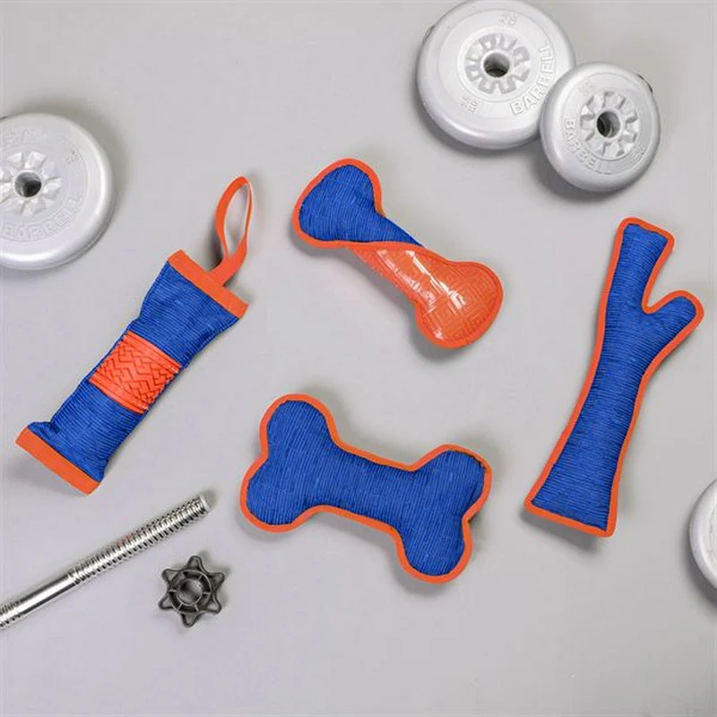 Dog Chew Toy Blue Rubber 27cm by Pawtex - Image 2