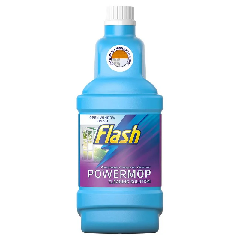 Flash Power Mop Solution Floor Cleaner Open Window Fresh 1.25L