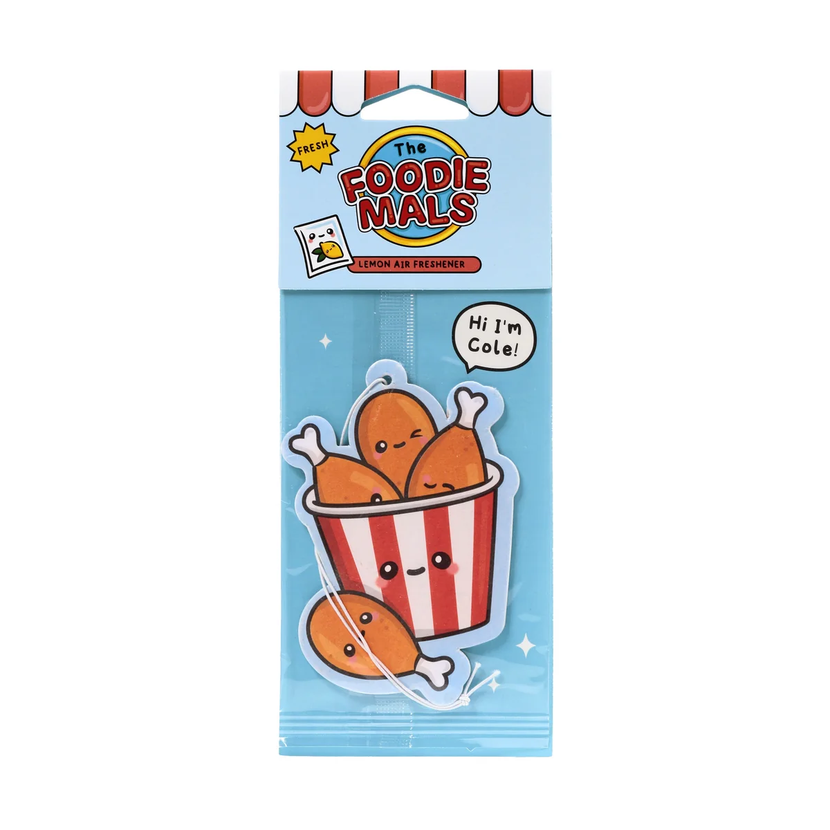Foodiemals Lemon Air Freshener - Cole The Fried Chicken Bucket