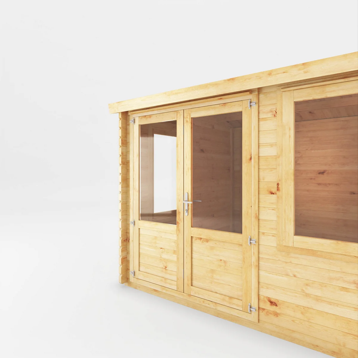 Mercia Elite 10' 3" x 13' 7" Pent Log Cabin - Premium 34mm Cladding Loglap - Image 3