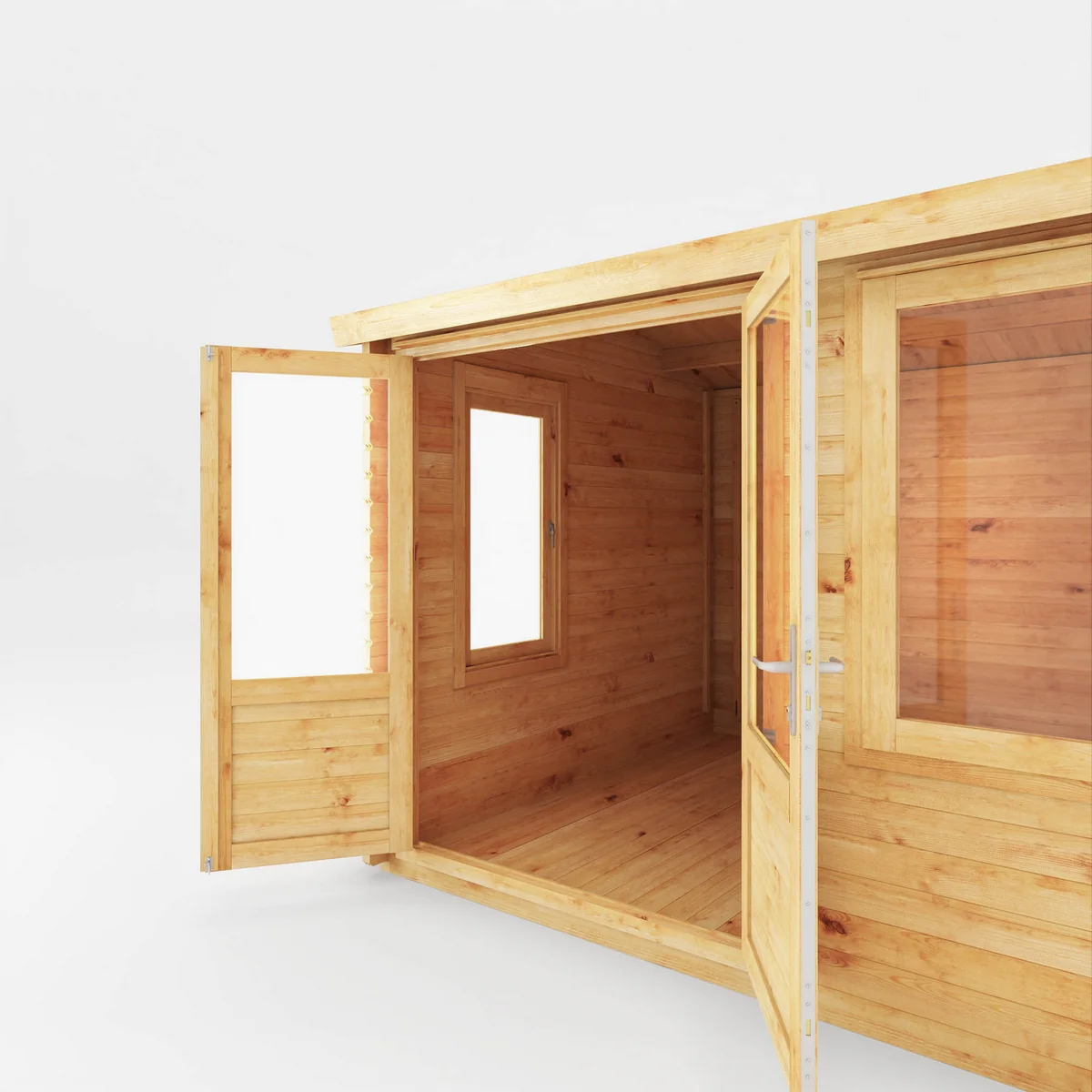 Mercia Elite 10' 3" x 13' 7" Pent Log Cabin - Premium 44mm Cladding Loglap - Image 4