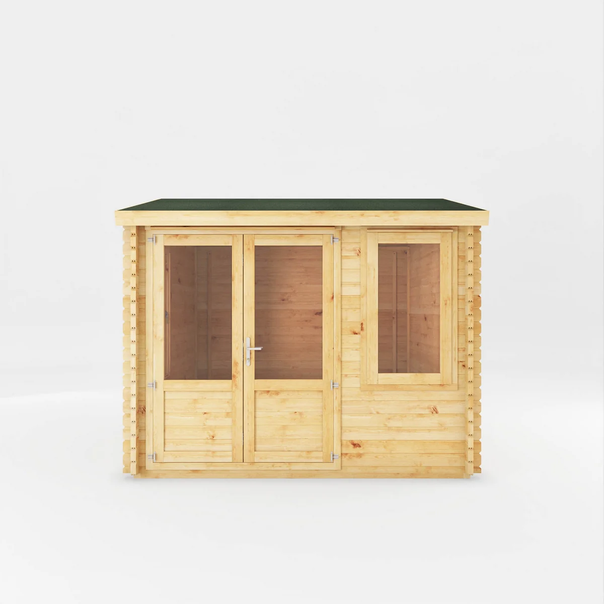 Mercia Elite 10' 3" x 9' 11" Reverse Apex Log Cabin - Premium 34mm Cladding Loglap - Image 6