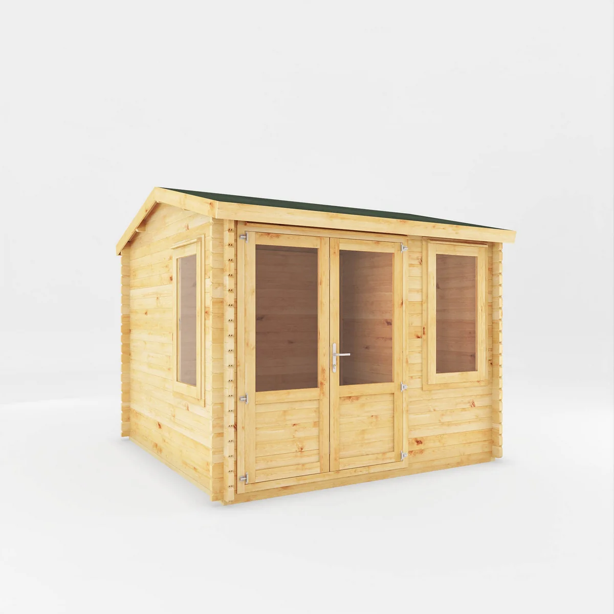 Mercia Elite 10' 3" x 9' 11" Reverse Apex Log Cabin - Premium 34mm Cladding Loglap - Image 8