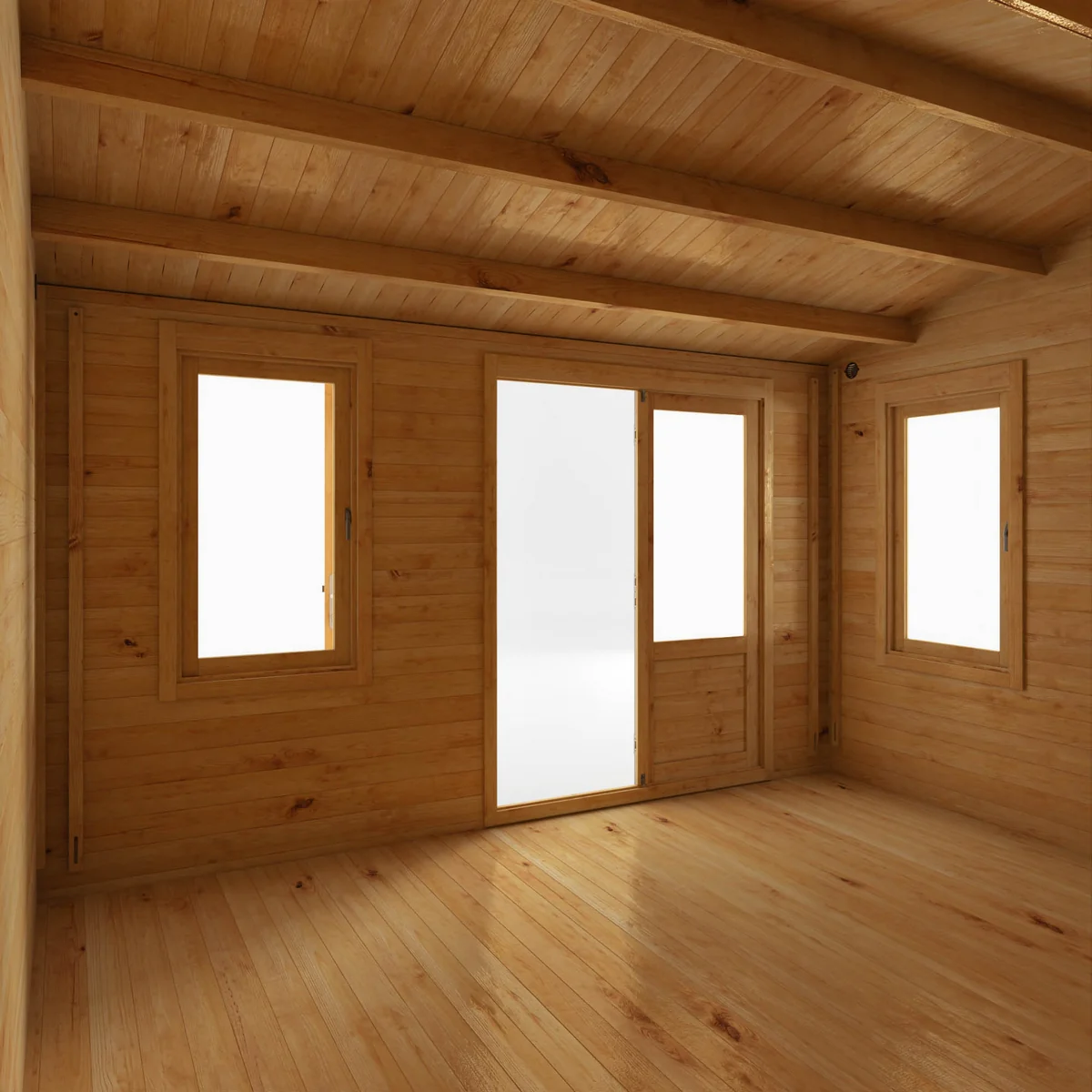Mercia Elite 13' 7" x 16' 11" Apex Log Cabin - Premium 28mm Cladding Loglap - Image 2