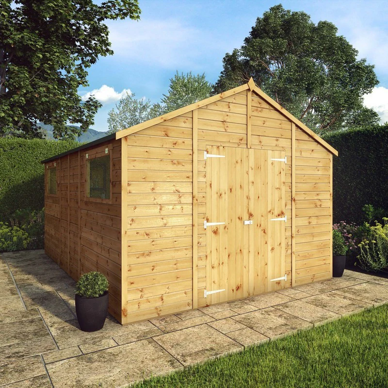 Mercia Premier 13' 8" x 10' Apex Workshop - Premium Dip Treated Shiplap