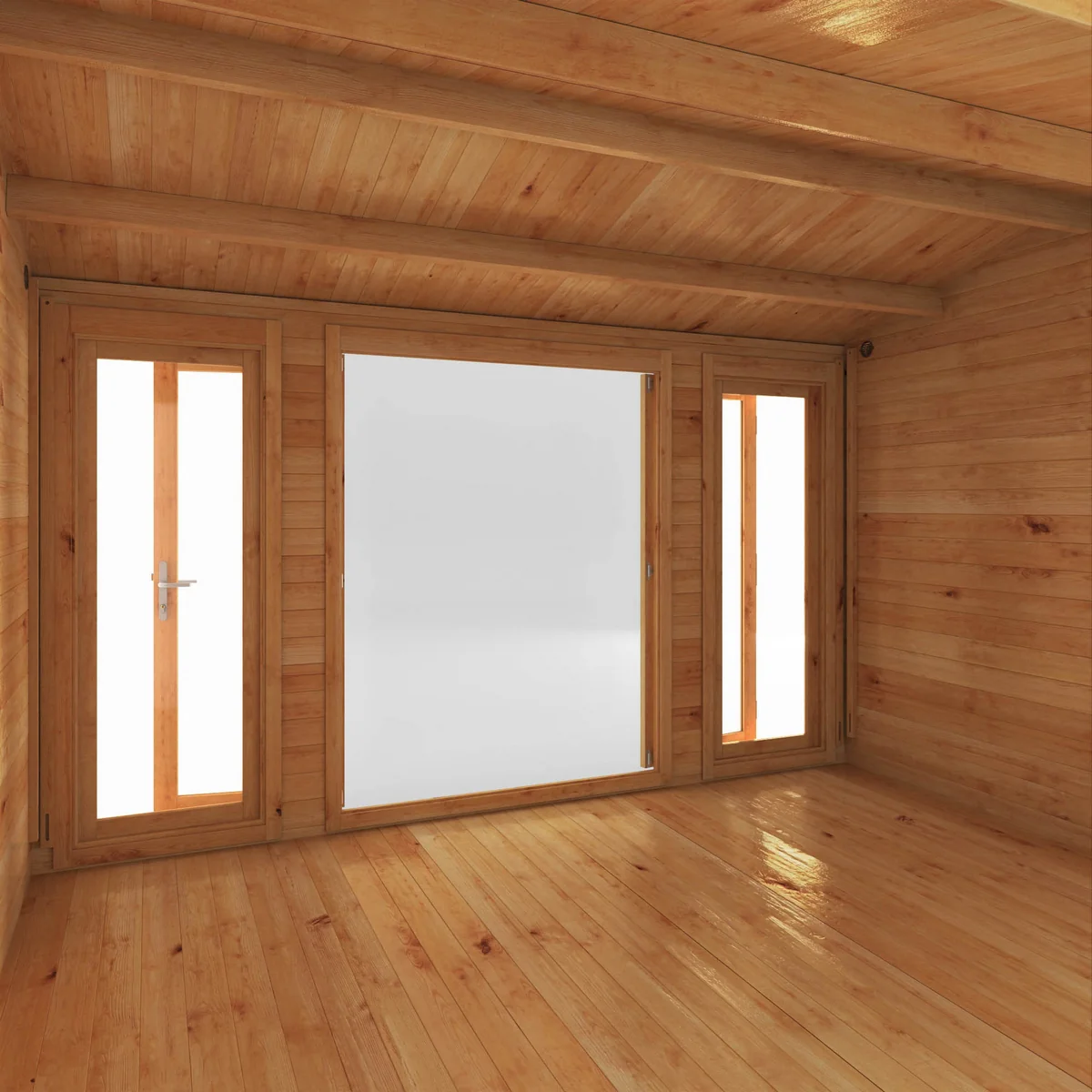 Mercia Studio 10' 3" x 13' 2" Apex Log Cabin - Premium 34mm Cladding Loglap - Image 3