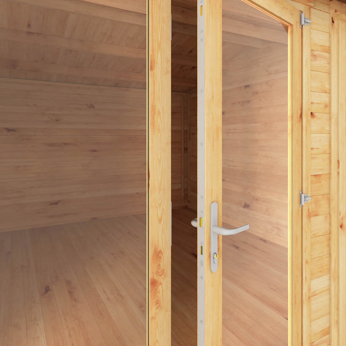 Mercia Studio 13' 7" x 20' 2" Apex Log Cabin - Premium 28mm Cladding Loglap - Image 4