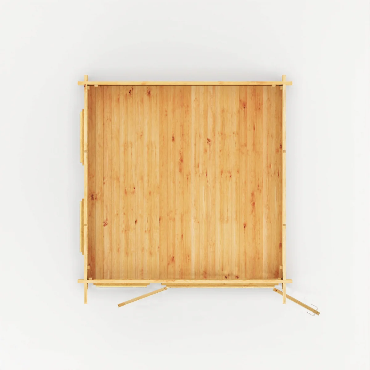 Mercia Studio 9' 11" x 9' 11" Pent Log Cabin - Premium 44mm Cladding Loglap - Image 2