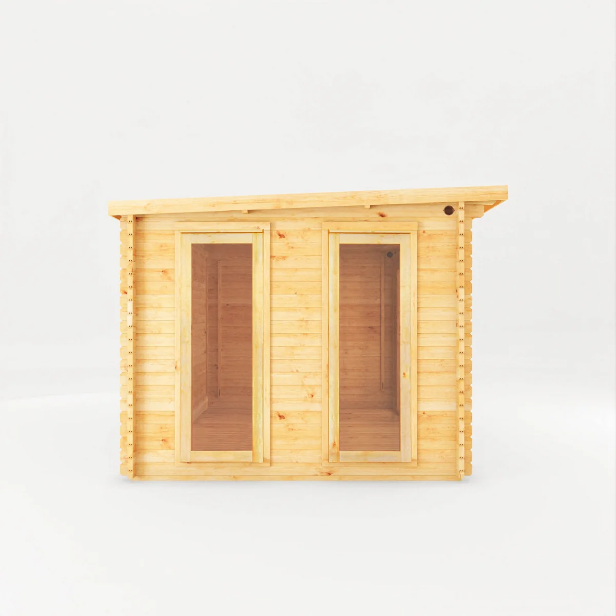 Mercia Studio 9' 3" x 12' 6" Pent Log Cabin - Premium 34mm Cladding Loglap - Image 8