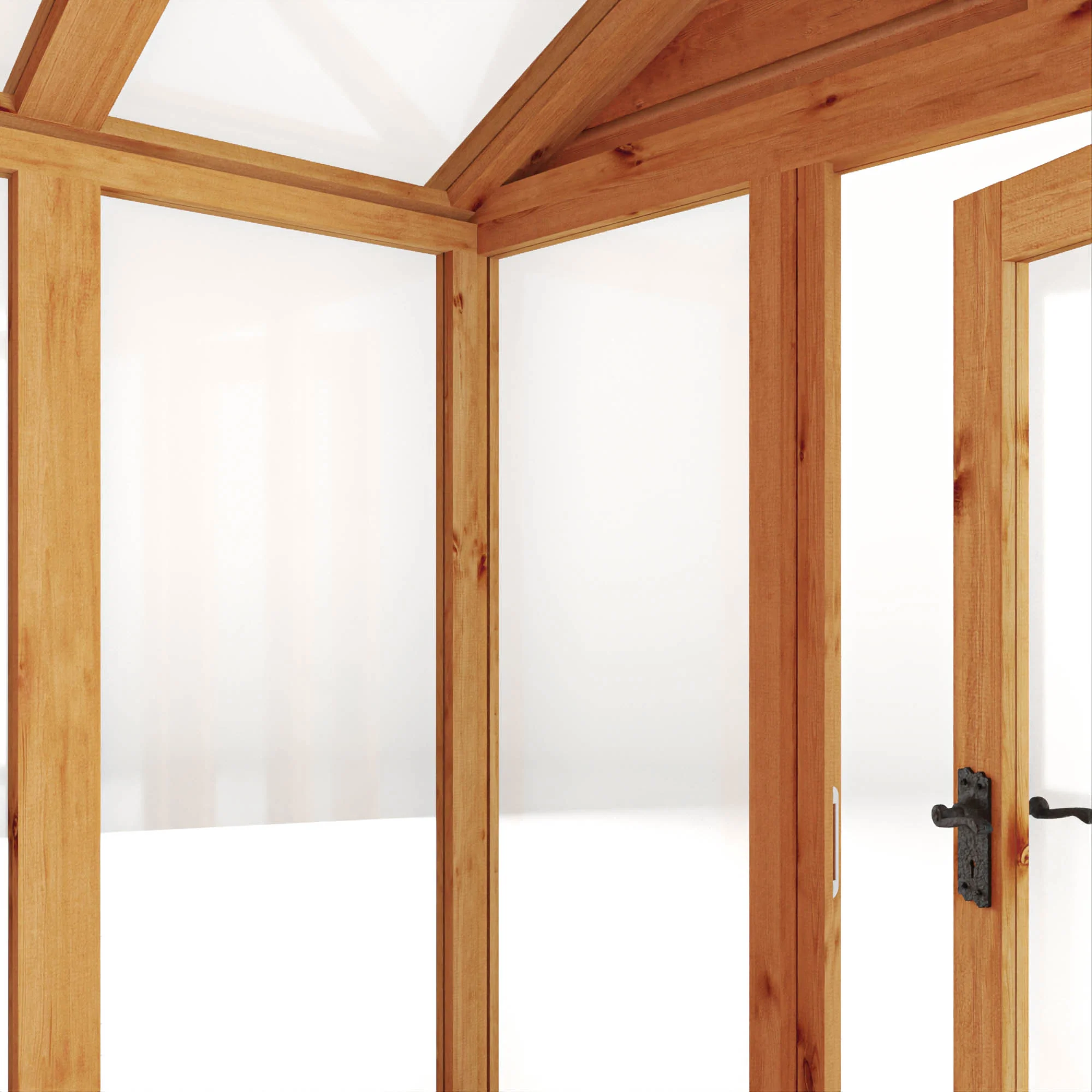 Mercia Woodsman 10' 4" x 6' 3" Apex Combi Greenhouse Shed - Premium Dip Treated Shiplap - Glass Windows - Image 9
