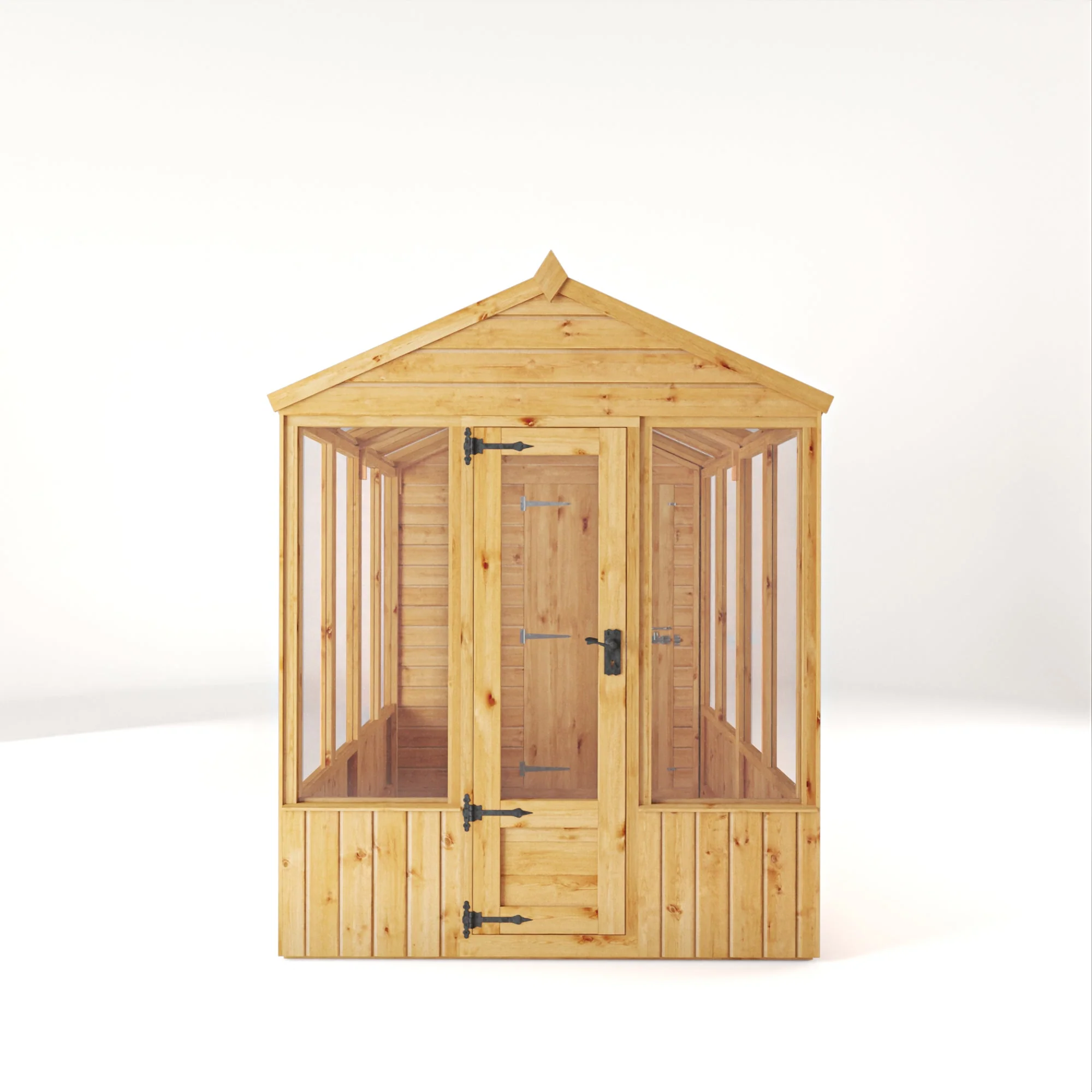 Mercia Woodsman 14' 2" x 6' 3" Apex Combi Greenhouse Shed - Premium Dip Treated Shiplap- Styrene Windows - Image 9