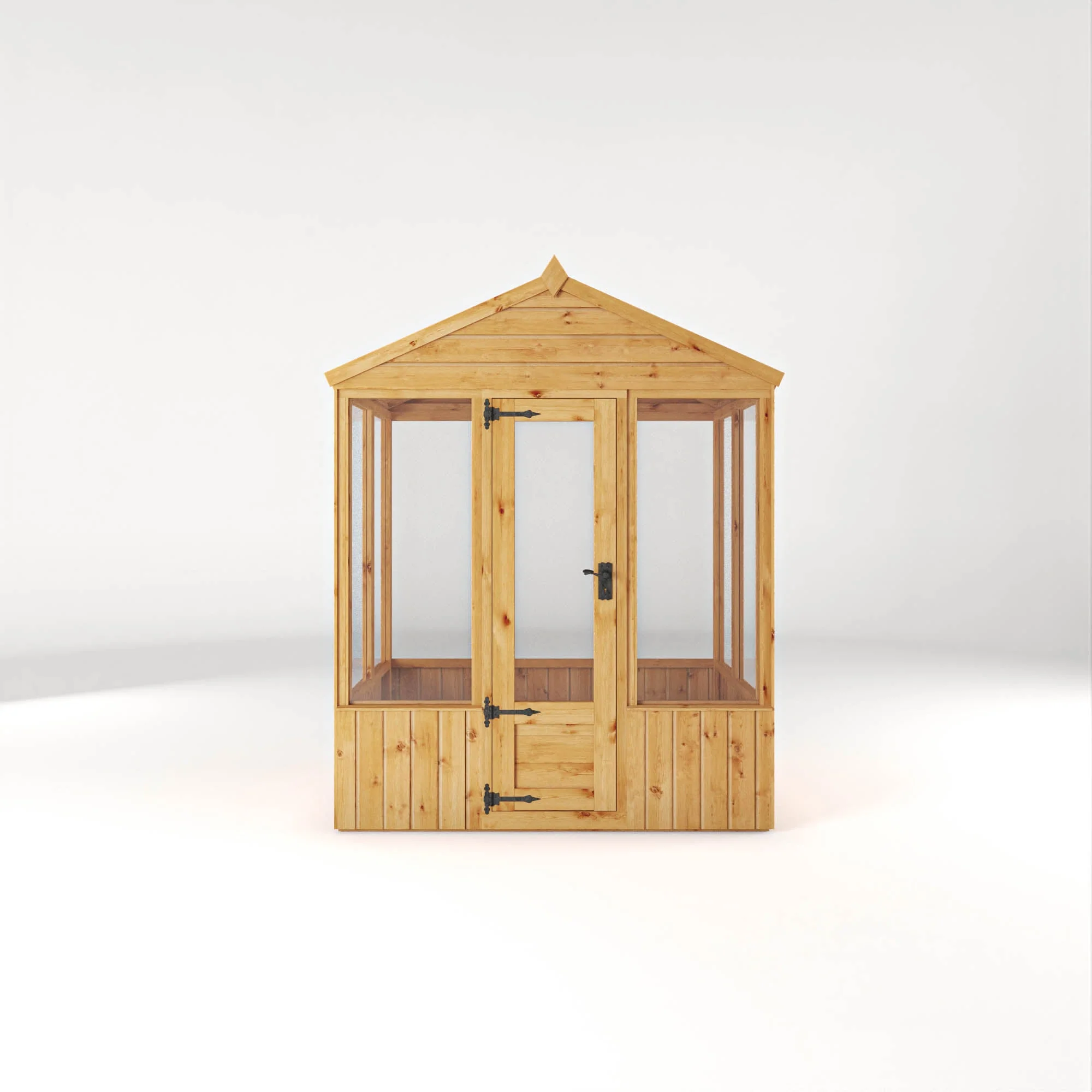 Mercia Woodsman 4' 3" x 6' 1" Apex Greenhouse - Premium Dip Treated Shiplap- Glass Windows - Image 10