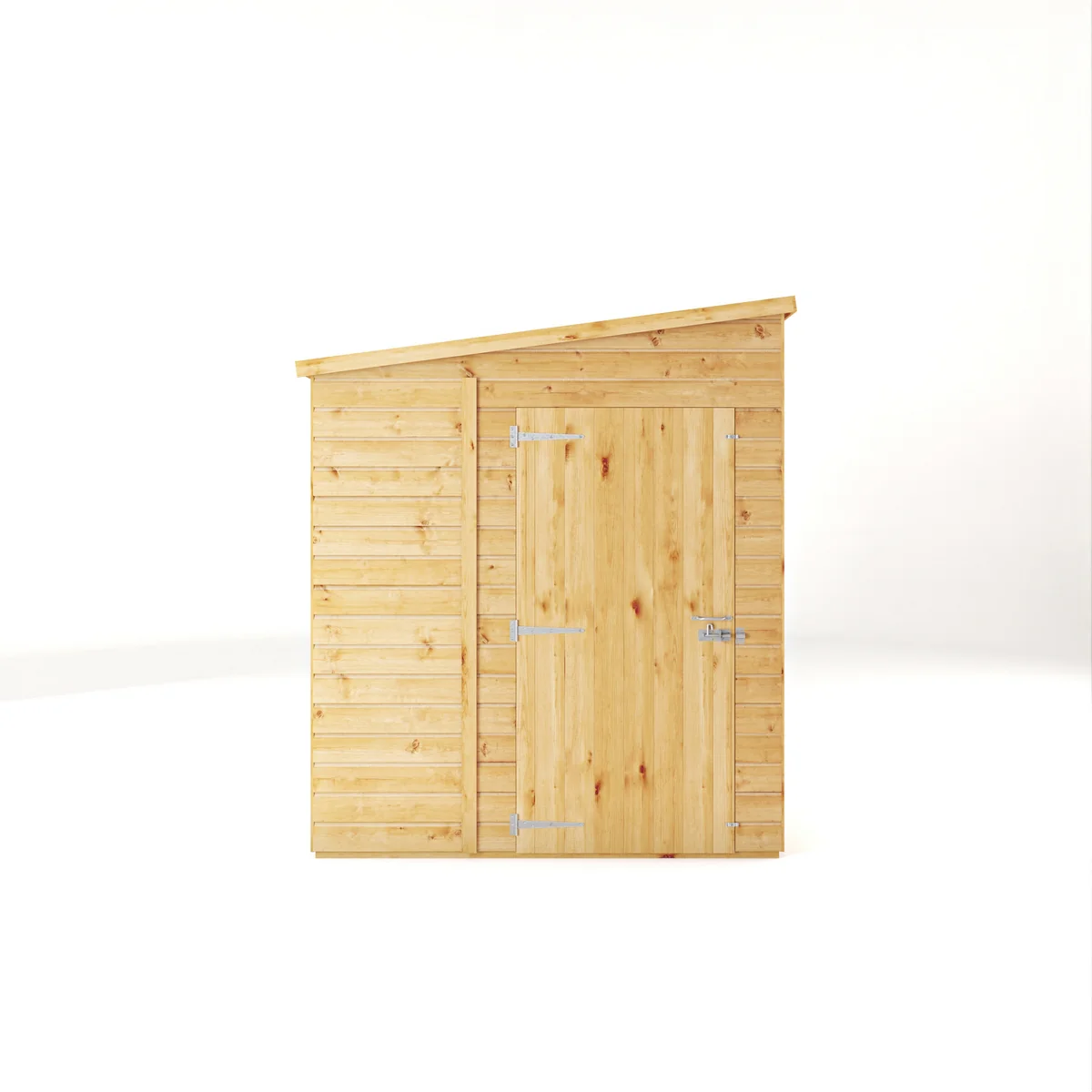 Mercia Woodsman 6' 2" x 5' 10" Pent Shed - Premium Dip Treated Shiplap - Glass Windows - Image 6