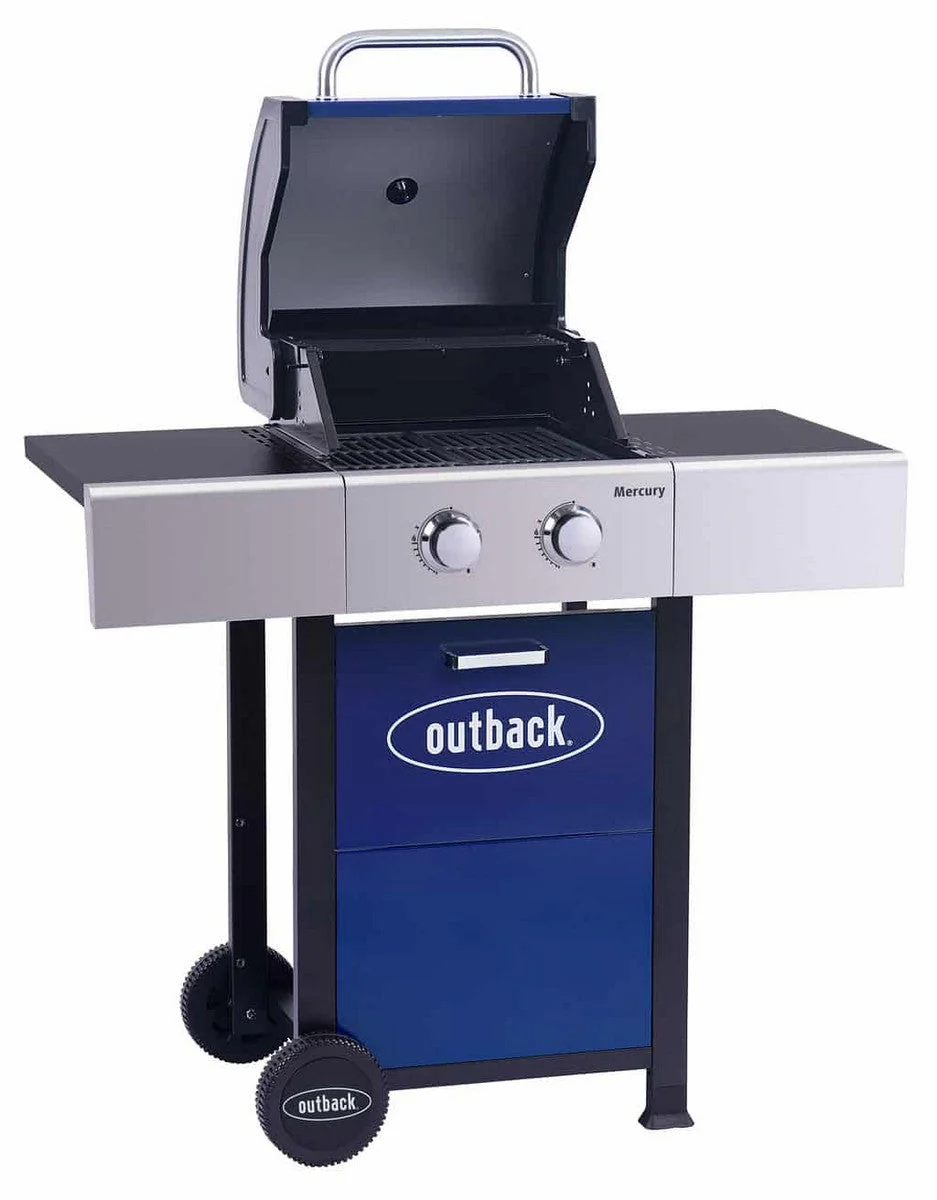 Mercury Gas BBQ 2 Burner Steel & Enamel 117cm by Outback - Image 2