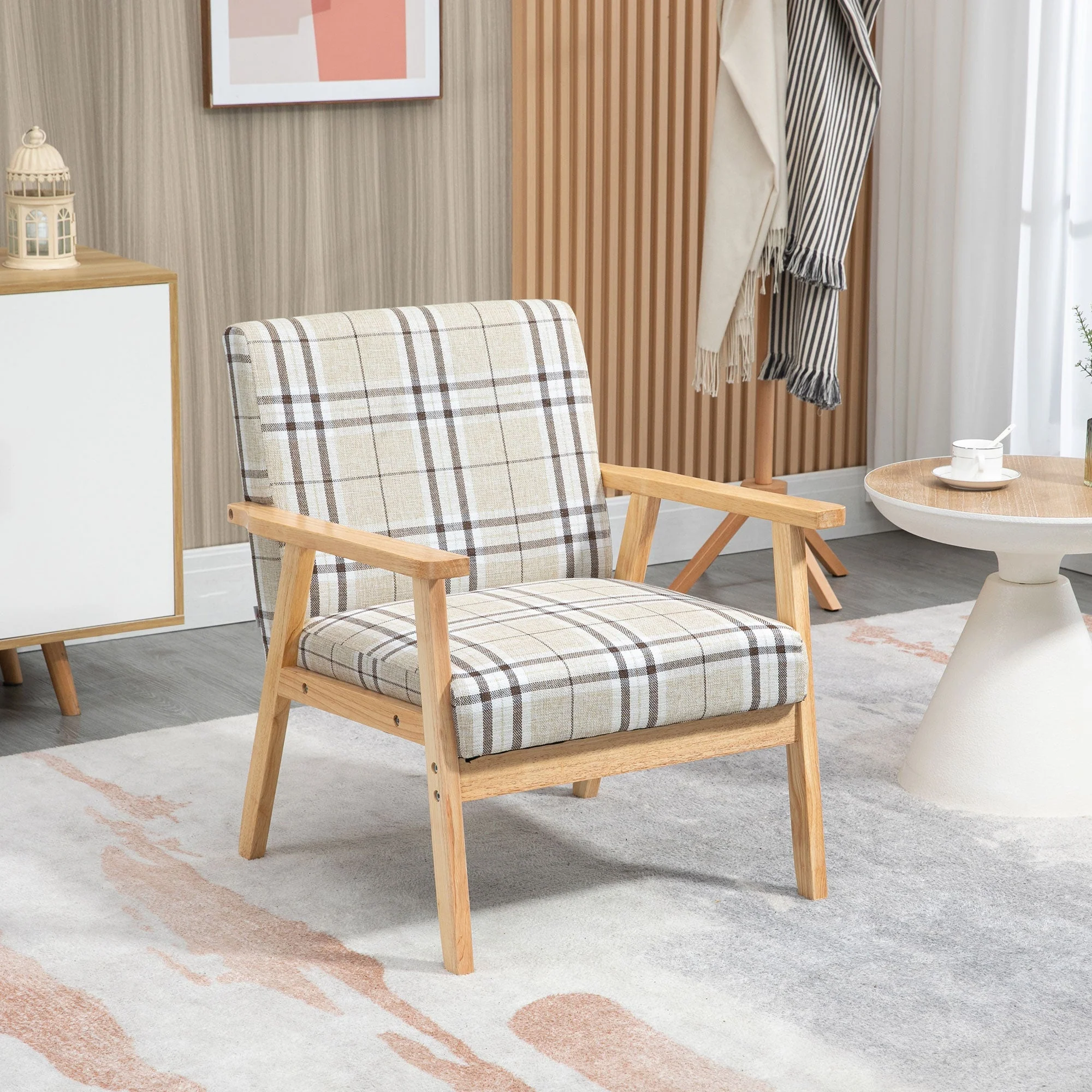 Modern Accent Chairs with Cushioned Seat