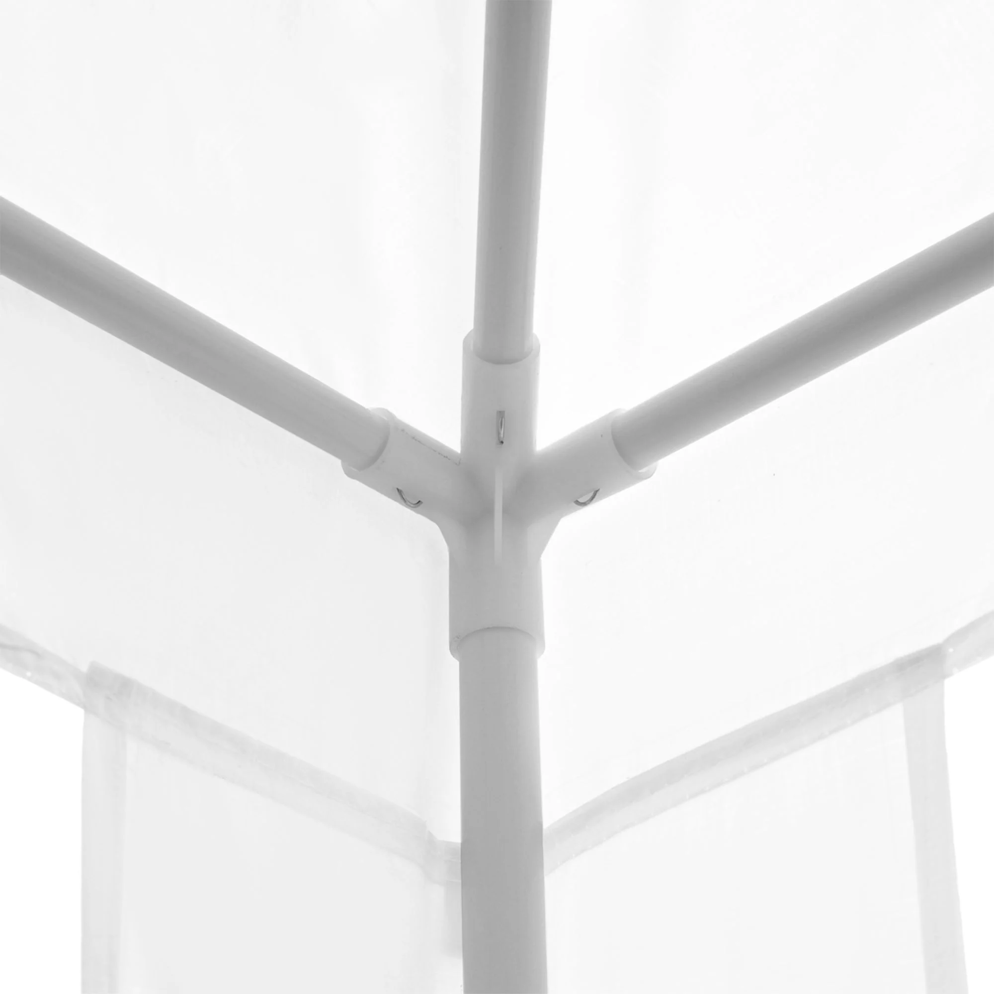 2.7M X 2.7M Garden Gazebo Marquee Party Tent Wedding Canopy Outdoor White - Image 8