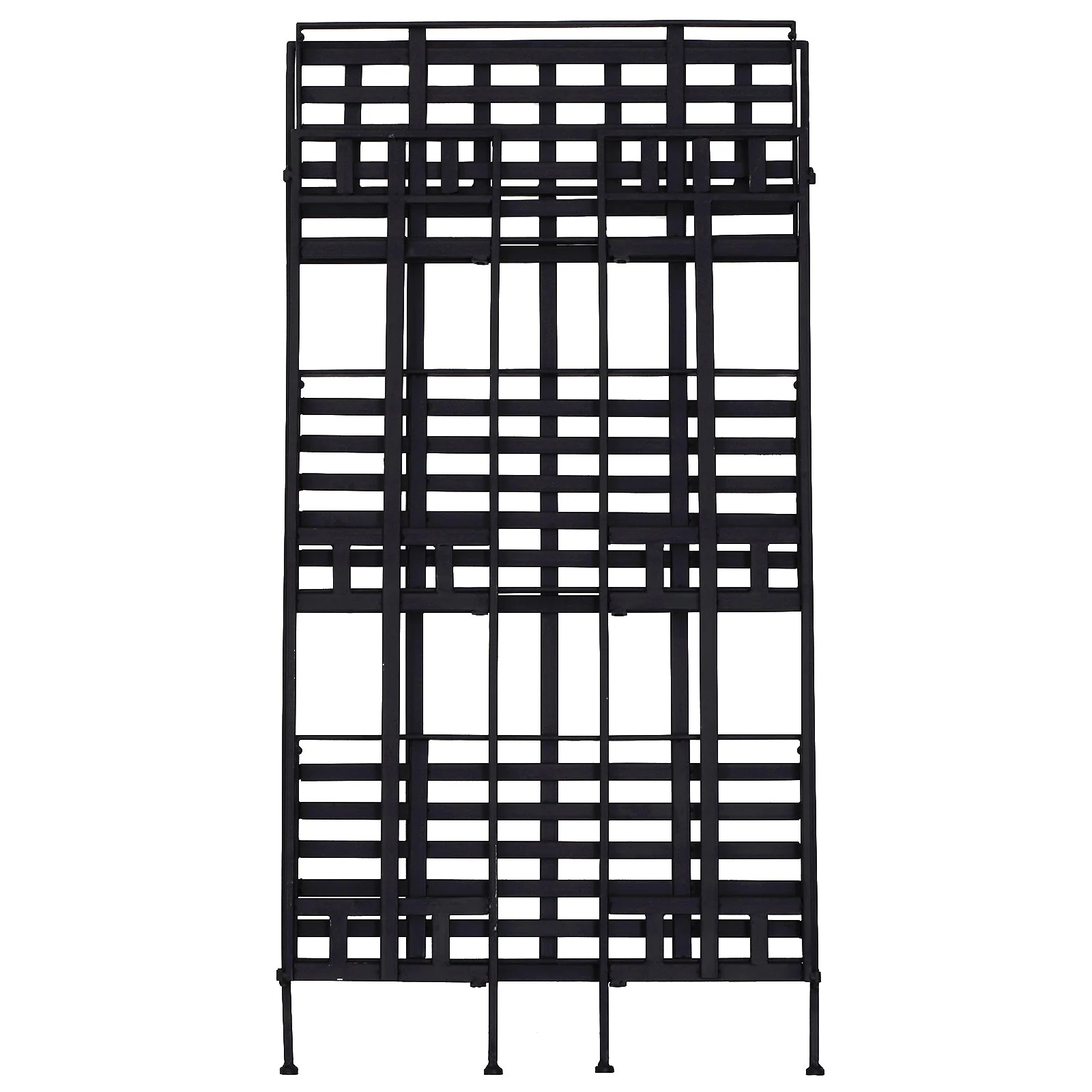 Outsunny Portable 3-Tier Plant Stand 61Lx29.5Wx120H cm Metal-Black - Image 6