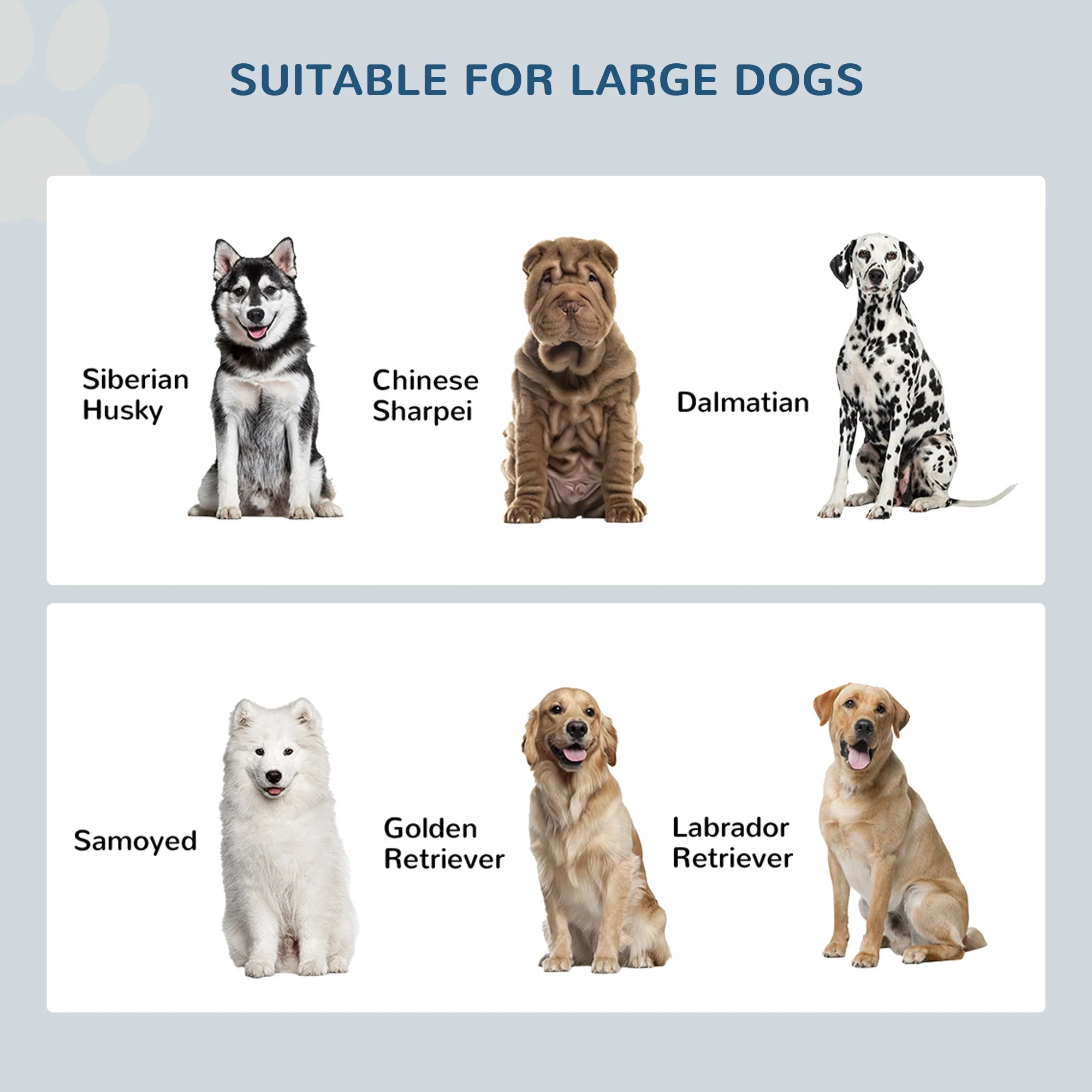 PawHut Raised Dog Bowls for Large Dogs Pet Feeding Station with Stand - Image 7