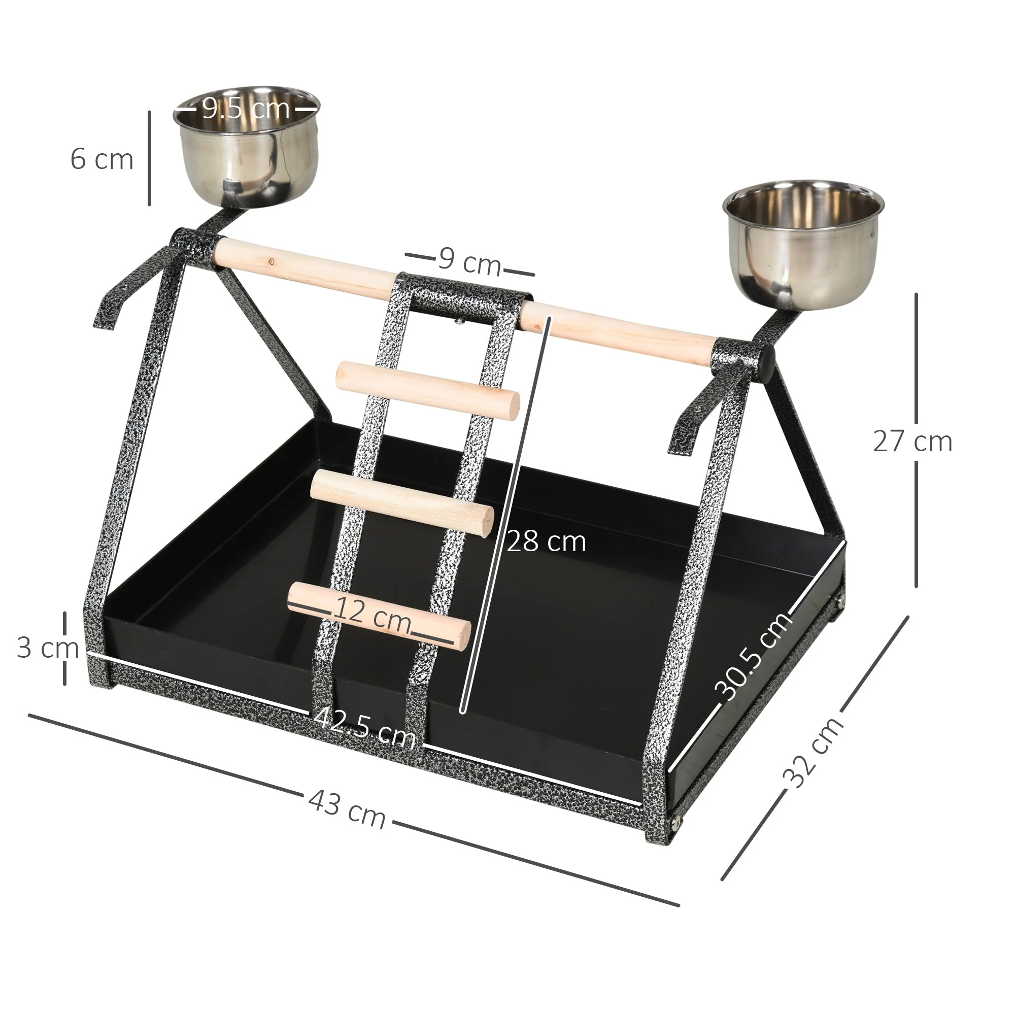 Portable Pirch & Feeder by Pawhut - Image 4