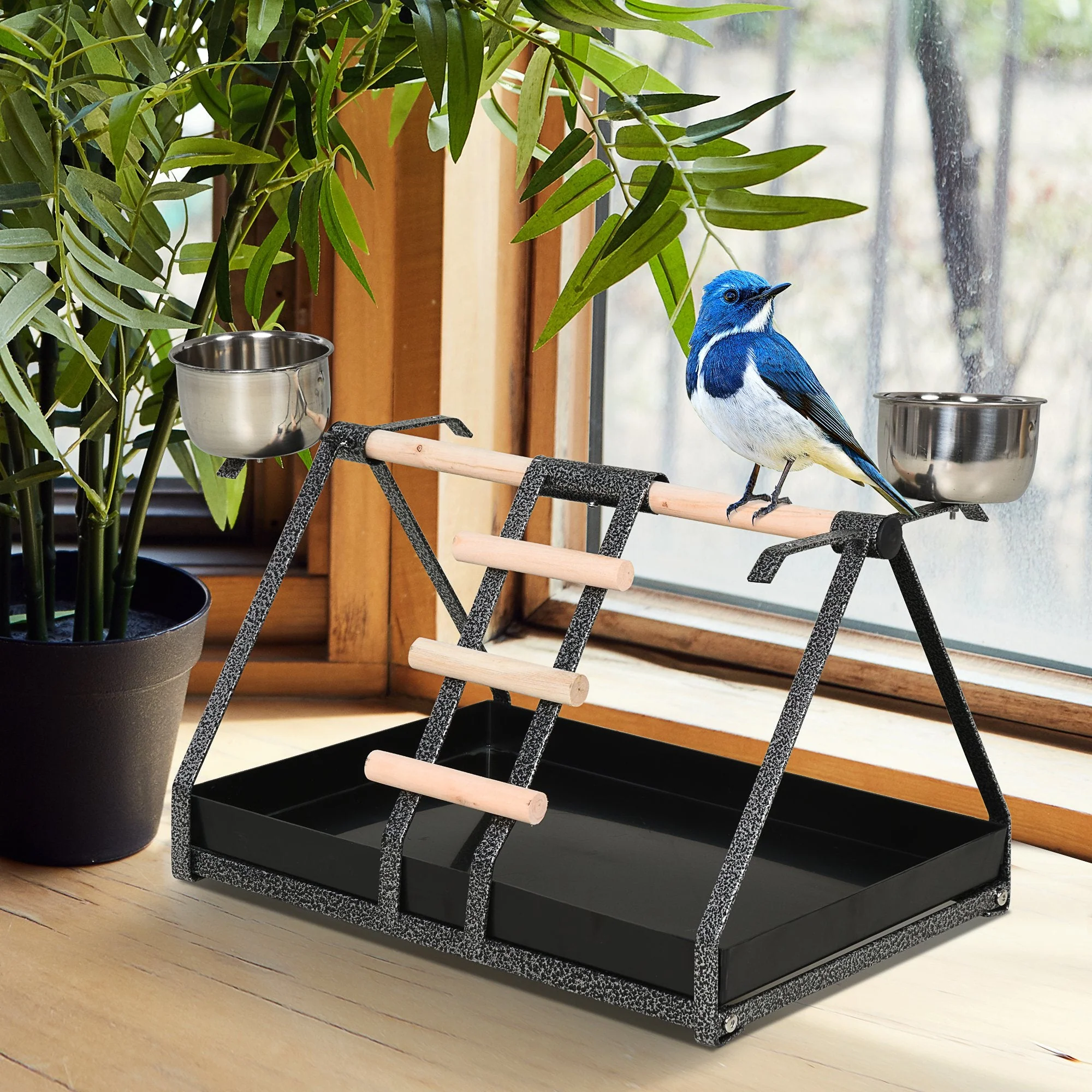 Portable Pirch & Feeder by Pawhut - Image 9