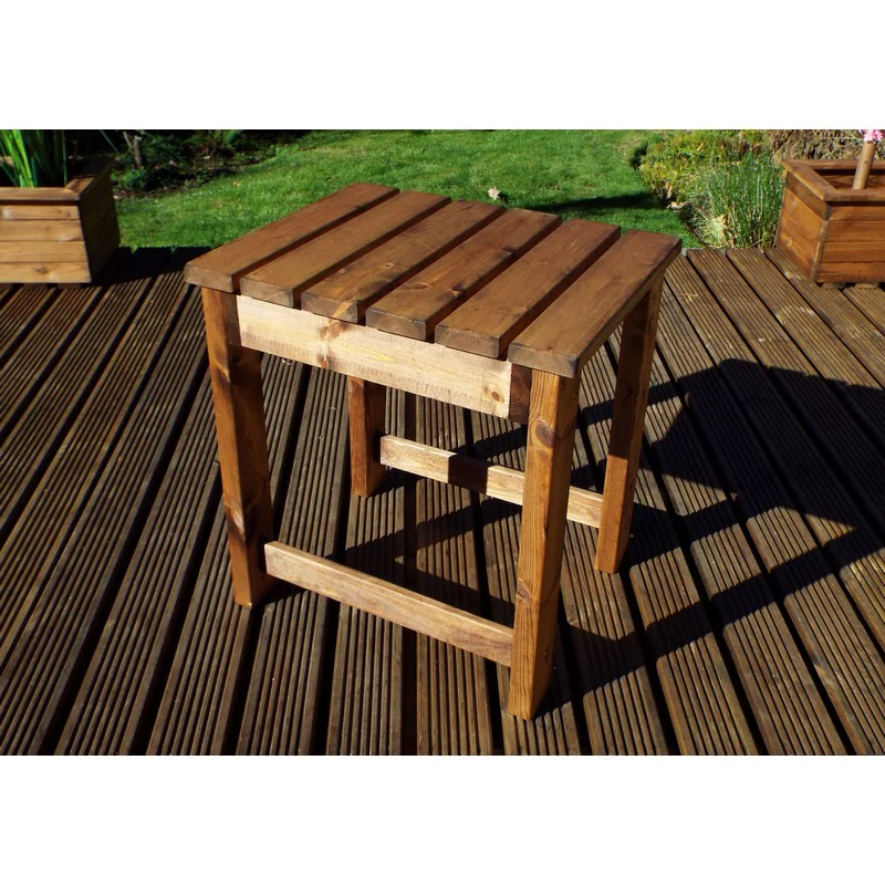 Scandinavian Redwood Garden Patio Dining Set by Charles Taylor - 4 Seats Green Cushions - Image 4