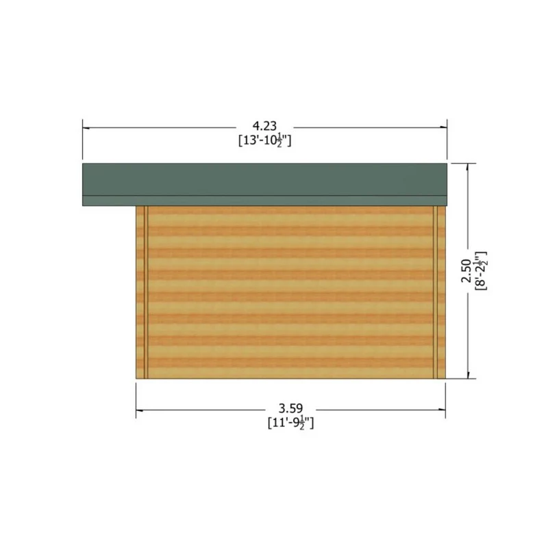 Shire Argyll 11' 9" x 11' 9" Apex Log Cabin - Premium 28mm Cladding Tongue & Groove - Image 8