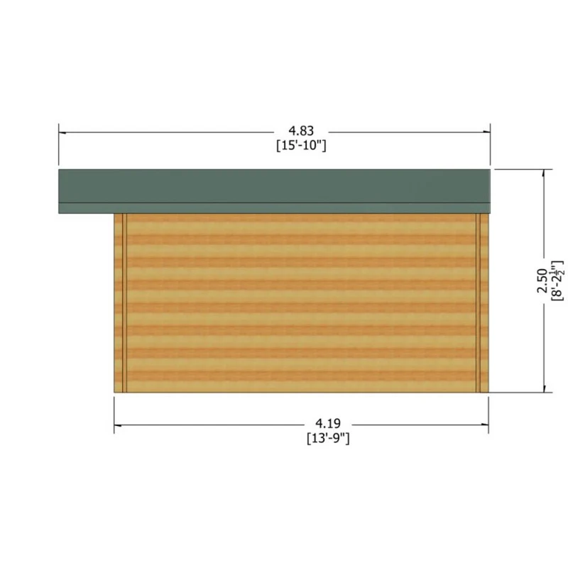 Shire Argyll 11' 9" x 13' 8" Apex Log Cabin - Premium 28mm Cladding Tongue & Groove - Image 8