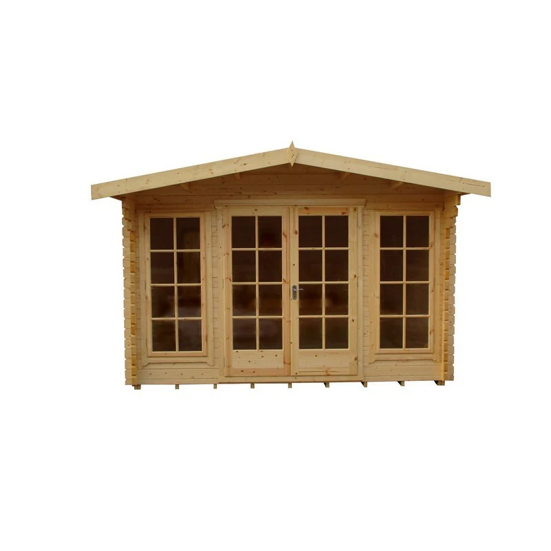 Shire Argyll 11' 9" x 7' 10" Apex Log Cabin - Premium 44mm Cladding Tongue & Groove - Image 4