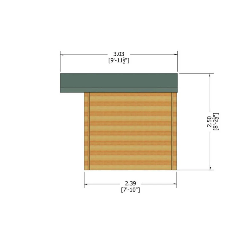 Shire Argyll 11' 9" x 7' 10" Apex Log Cabin - Premium 70mm Cladding Tongue & Groove - Image 10