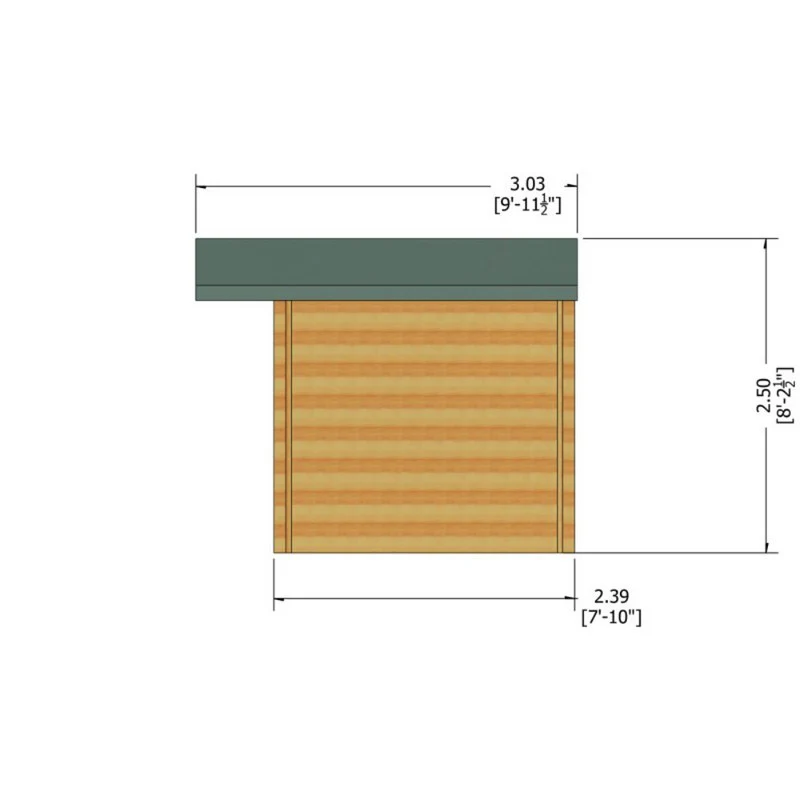 Shire Argyll 13' 8" x 7' 10" Apex Log Cabin - Premium 34mm Cladding Tongue & Groove - Image 8