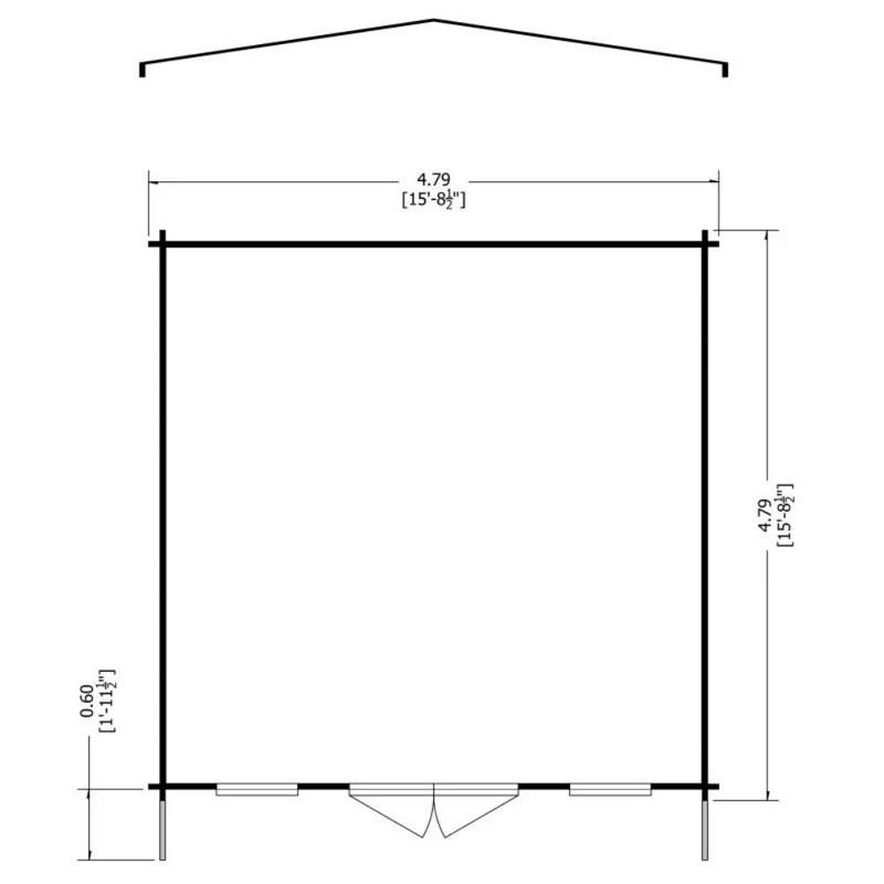 Shire Argyll 15' 6" x 15' 8" Apex Log Cabin - Premium 44mm Cladding Tongue & Groove - Image 7