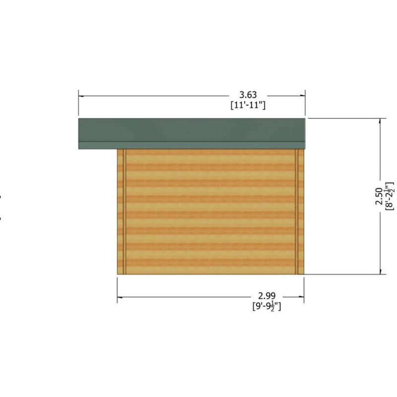 Shire Argyll 15' 6" x 9' 9" Apex Log Cabin - Premium 70mm Cladding Tongue & Groove - Image 8