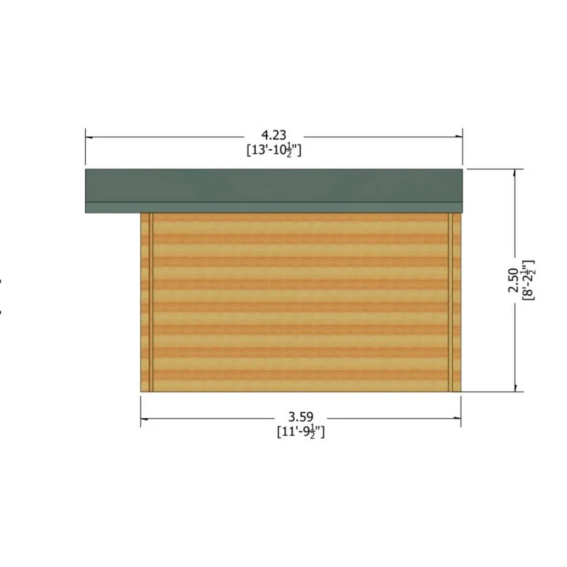 Shire Argyll 15' 8" x 11' 9" Apex Log Cabin - Premium 28mm Cladding Tongue & Groove - Image 8