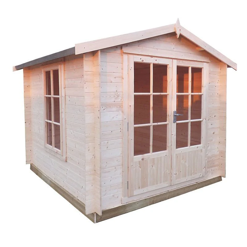 Barnsdale 6' x 6' 10" Apex Log Cabin - Premium 19mm Cladding Log Clad