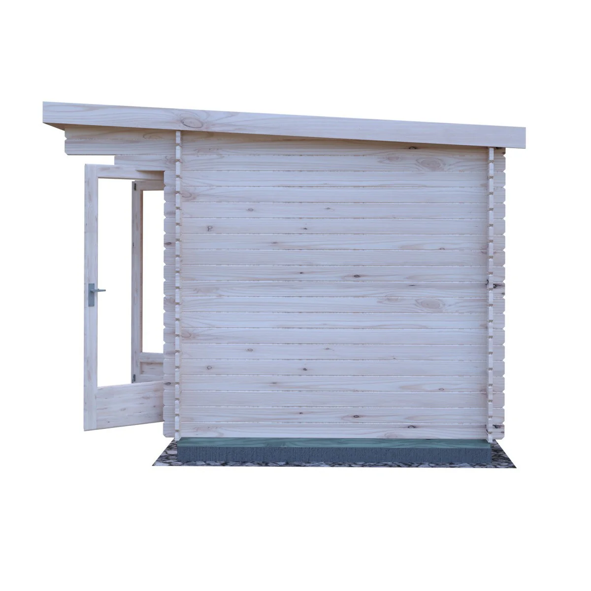 Shire Belgravia 7' 10" x 9' 9" Pent Log Cabin - Premium 28mm Cladding Tongue & Groove - Image 7