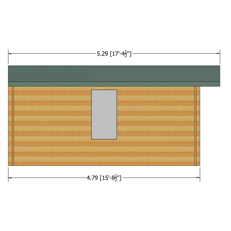 Shire Bourne 15' 6" x 15' 8" Apex Log Cabin - Premium 44mm Cladding Tongue & Groove - Image 4