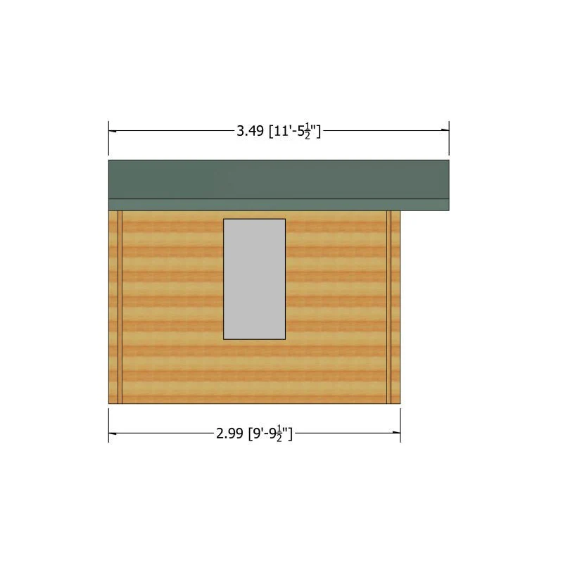 Shire Bourne 15' 6" x 9' 9" Apex Log Cabin - Premium 28mm Cladding Tongue & Groove - Image 4
