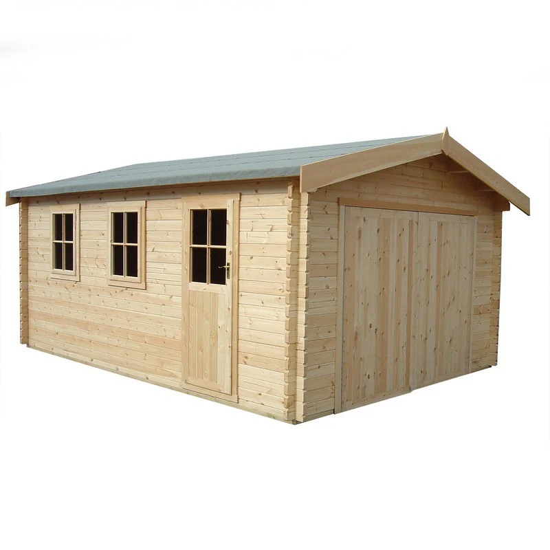 Shire Bradenham 12' 5" x 14' 8" Reverse Apex Garage - Premium 28mm Cladding Tongue & Groove - Image 2