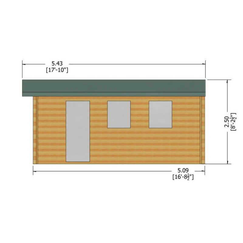 Shire Bradenham 13' 8" x 16' 8" Reverse Apex Garage - Premium 70mm Cladding Tongue & Groove - Image 8