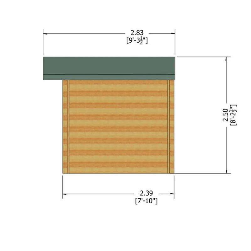 Shire Bucknells 9' 9" x 7' 10" Apex Log Cabin - Premium 70mm Cladding Tongue & Groove - Image 10